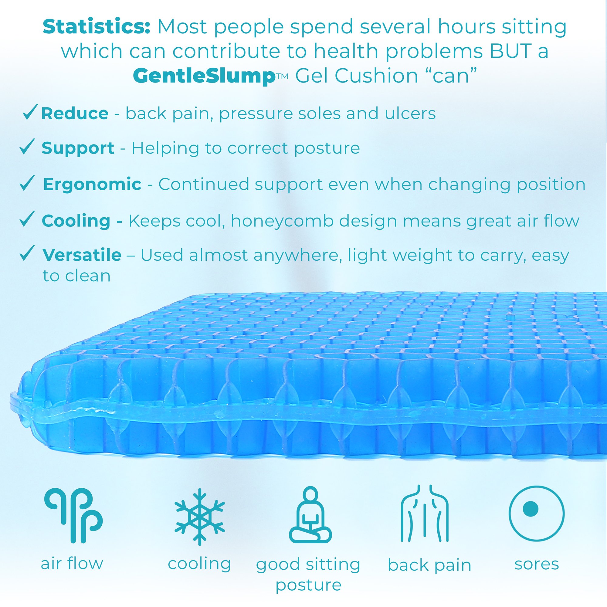 gel cushion amazon infographic